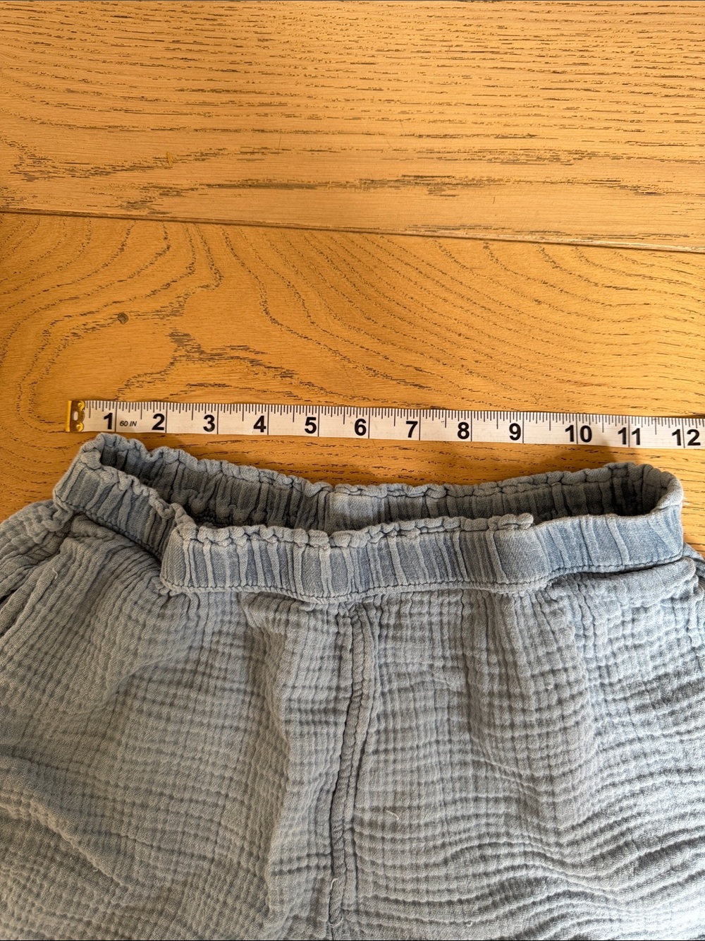 GAP Kids Light Blue Gauze Elastic Waist Athletic Shorts - Picture 5 of 7